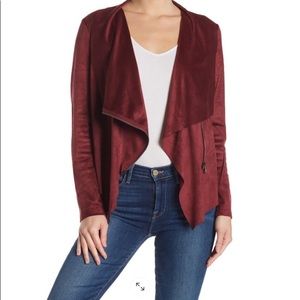 Vigoss burgundy suede jacket -size small